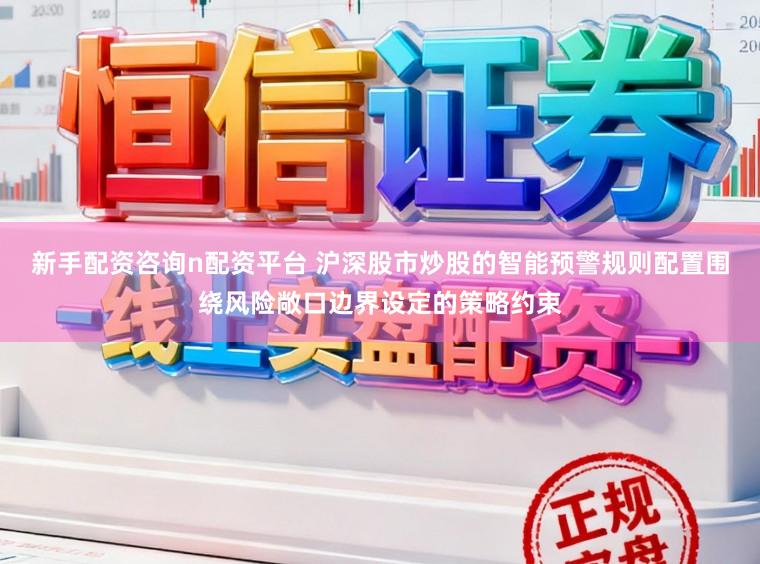 新手配资咨询n配资平台 沪深股市炒股的智能预警规则配置围绕风险敞口边界设定的策略约束