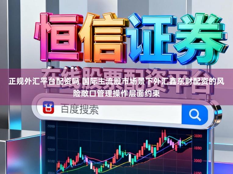 正规外汇平台配资吗 国际主流股市场景下外汇鑫东财配资的风险敞口管理操作层面约束